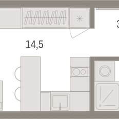 Квартира 21,6 м², студия - изображение 3