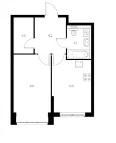 Квартира 38,5 м², 1-комнатная - изображение 1