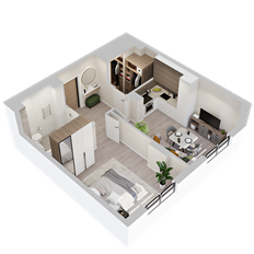 Квартира 41 м², 1-комнатная - изображение 4