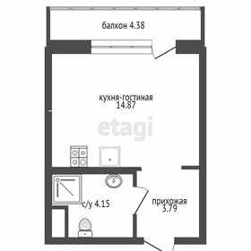 Квартира 24,1 м², студия - изображение 2