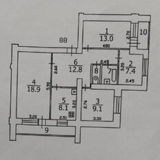 Квартира 78 м², 4-комнатная - изображение 2