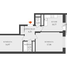 Квартира 56 м², 2-комнатная - изображение 3