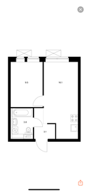 Квартира 32 м², 1-комнатная - изображение 1