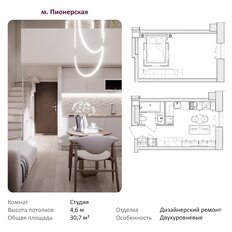Квартира 30,7 м², студия - изображение 2
