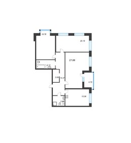 Квартира 108 м², 3-комнатная - изображение 1