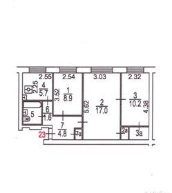 64,7 м², 3-комнатная квартира 18 500 000 ₽ - изображение 3