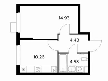 31,6 м², 1-комнатная квартира 6 050 000 ₽ - изображение 44