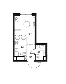 Квартира 22,3 м², студия - изображение 1