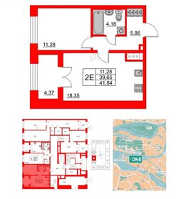 Квартира 39 м², 1-комнатная - изображение 1