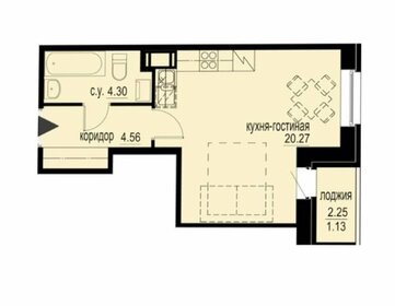 Квартира 30,3 м², студия - изображение 1