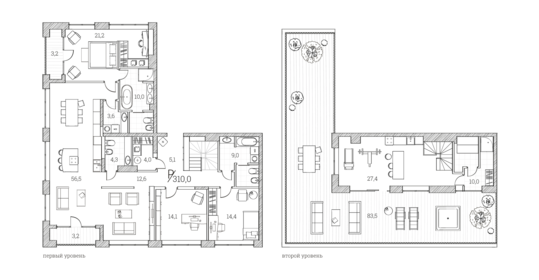 226 м², 3-комнатные апартаменты 59 500 000 ₽ - изображение 13