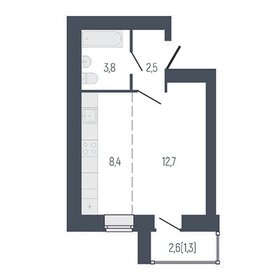 28,2 м², 1-комнатная квартира 3 160 000 ₽ - изображение 33