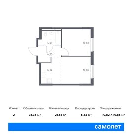 36,2 м², 1-комнатная квартира 7 300 000 ₽ - изображение 74