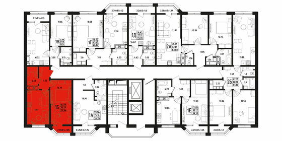 43,5 м², 1-комнатная квартира 4 790 000 ₽ - изображение 80