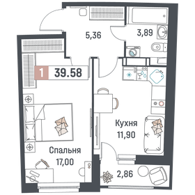 41,2 м², 1-комнатная квартира 5 500 000 ₽ - изображение 76