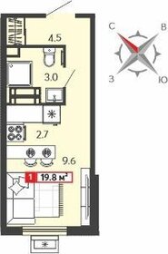 19,8 м², квартира-студия 1 985 940 ₽ - изображение 101