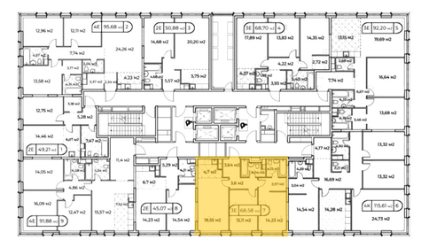 69 м², 3-комнатная квартира 25 500 000 ₽ - изображение 118