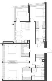 129,7 м², 3-комнатная квартира 96 217 216 ₽ - изображение 27