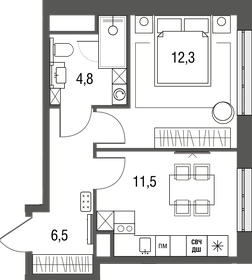 21,6 м², 1-комнатная квартира 9 299 000 ₽ - изображение 64