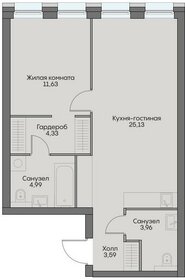 52,9 м², 1-комнатная квартира 25 900 000 ₽ - изображение 85