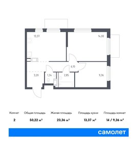 65,5 м², 2-комнатная квартира 10 200 000 ₽ - изображение 31