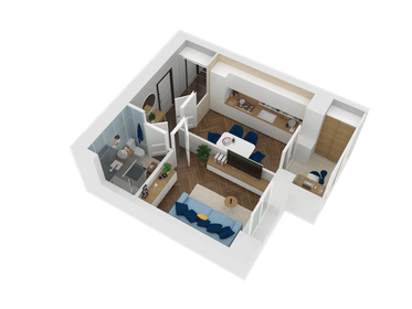 30,7 м², 1-комнатная квартира 4 200 000 ₽ - изображение 64