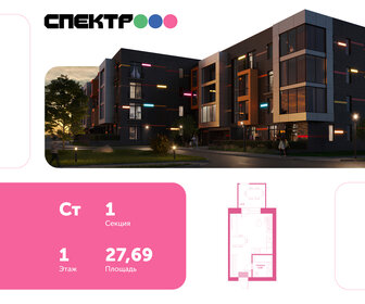 Квартира 27,7 м², студия - изображение 1