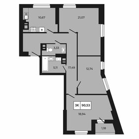 188 м², 3-комнатная квартира 10 990 000 ₽ - изображение 81