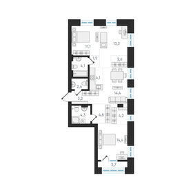 87 м², 4-комнатная квартира 12 720 000 ₽ - изображение 58