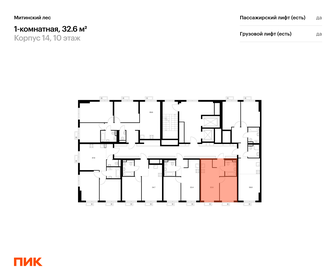 Квартира 32,6 м², 1-комнатная - изображение 2