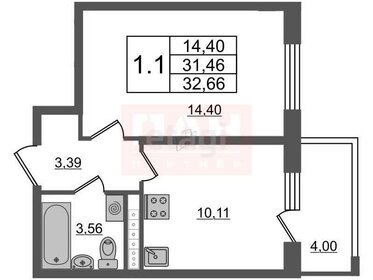 32,9 м², 1-комнатная квартира 7 200 000 ₽ - изображение 47