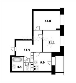 Квартира 52,7 м², 2-комнатная - изображение 1