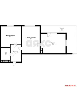 Квартира 47 м², 2-комнатная - изображение 1