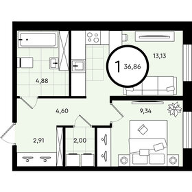 39,7 м², 2-комнатная квартира 3 200 000 ₽ - изображение 37