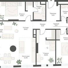 Квартира 117,2 м², 3-комнатная - изображение 2