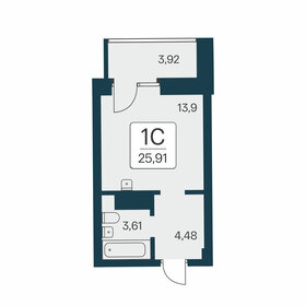 17,5 м², апартаменты-студия 3 483 626 ₽ - изображение 77