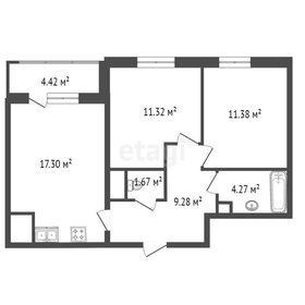 Квартира 58 м², 2-комнатная - изображение 3