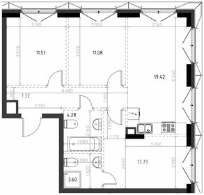 68,2 м², 3-комнатная квартира 20 455 000 ₽ - изображение 138