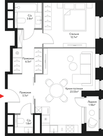 65,3 м², 2-комнатная квартира 25 916 160 ₽ - изображение 79