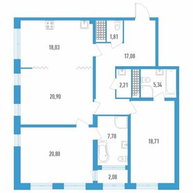 114,6 м², 3-комнатная квартира 30 931 200 ₽ - изображение 54