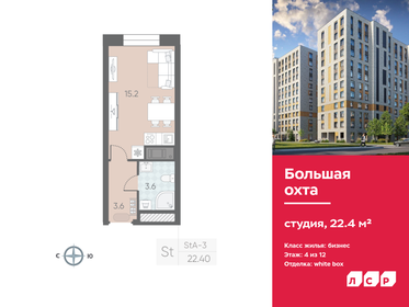 Квартира 22,4 м², студия - изображение 1