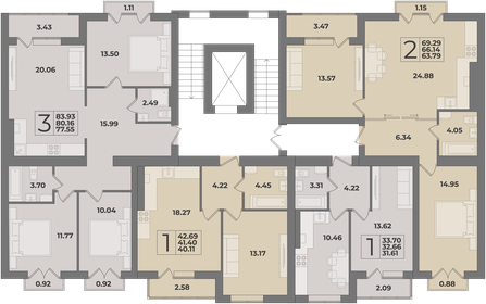 28,8 м², 1-комнатная квартира 3 589 100 ₽ - изображение 11