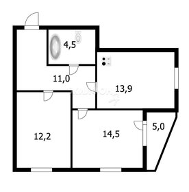 Квартира 59 м², 2-комнатная - изображение 1