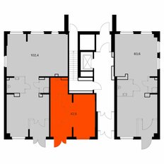 42,8 м², помещение свободного назначения - изображение 1