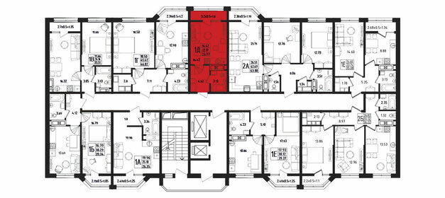 22,2 м², квартира-студия 3 200 000 ₽ - изображение 79