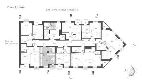 Квартира 27,9 м², студия - изображение 2