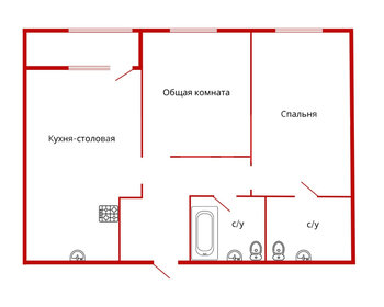 Квартира 60,3 м², 2-комнатная - изображение 1