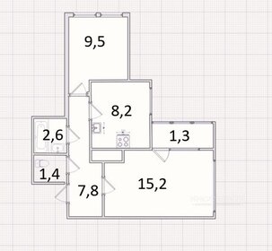45,9 м², 2-комнатная квартира 6 000 000 ₽ - изображение 57