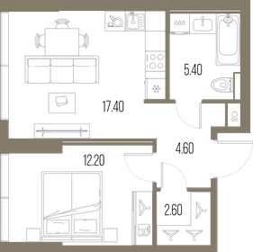 36,2 м², 1-комнатная квартира 17 991 400 ₽ - изображение 8