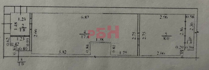 29,6 м², помещение свободного назначения - изображение 4